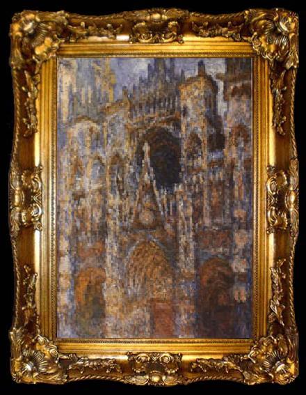 framed  Claude Monet Rouen Cathedral, ta009-2